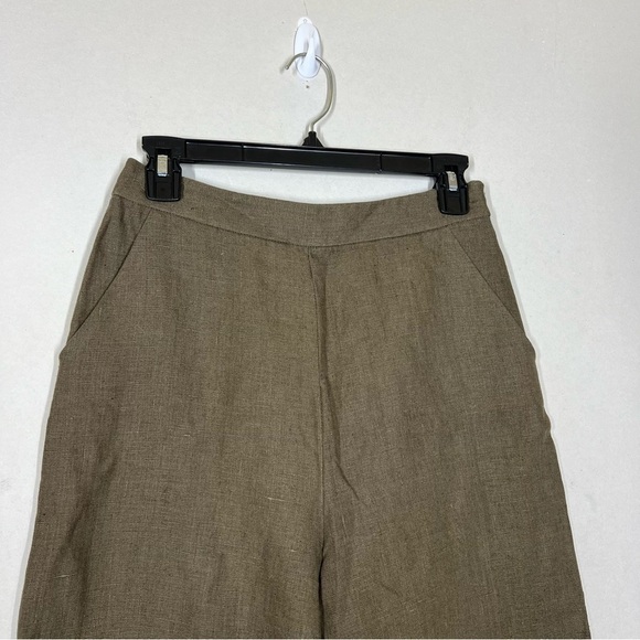 Vetta 100% Linen Wide Leg Pant Size 4 - Picture 4 of 9